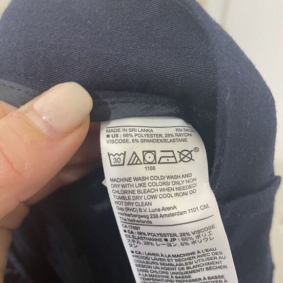 Banana Republic Womens Bootcut Fit Dress Pants Blue Slacks Work Career Size 10 - Picture 7 of 9